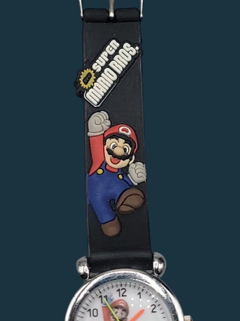 Vintage Super Mario Brothers Quartz Watch 6.75" Silicone Band New Battery Runs - Picture 5 of 10